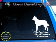 Belgian Malinois-Mom-Dad-Parent s Vinyl Decal Sticker-Color Choice-HIGH QUALITY