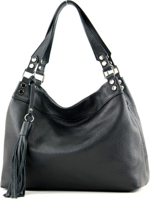 Modamoda De T201 Damen Leder Schultertasche Handtasche Handmade in Italy