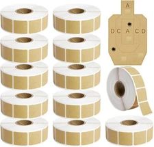 Action Target 7/8" Square Bullet Hole Repair Target Pasters Shooting Stickers US