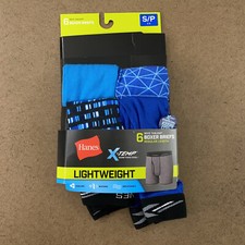 Hanes Premium Boys Size Small 6-8 Blue X-Temp Boxer Briefs 4 Pack NWT