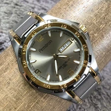 Armitron Men 20/4309TT  Fashion Day Date Two Tone Quartz Analog 36mm Watch 7"