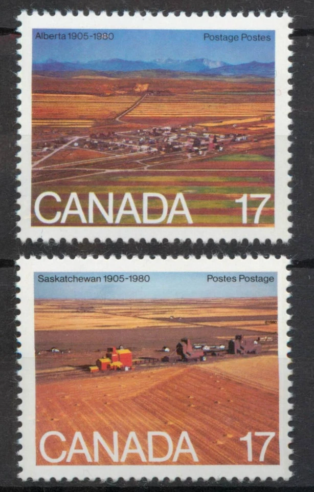 Canada 1980 Alberta and Saskatchewan SG 986-987 MNH mint *COMBINED POST - Image 1 of 1