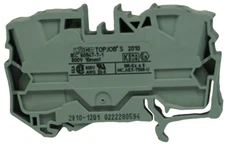 Wago 2016-1201 DIN Rail Mount Terminal Block 2 Positions 20 AWG 4 AWG 76A Busbar