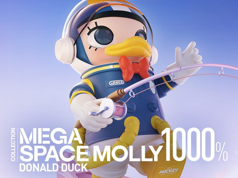 その他 MEGA SPACE MOLLY 1000% Donald Duck Pop Mart Mega Collection 1000% Space Molly Donald Duck
