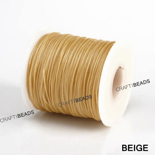 1MM Thailand Waxed Polyester Cord Macrame Bracelet Thread String - 100yds Spool - Picture 5 of 22