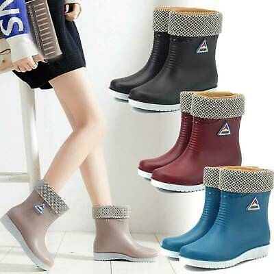 Womens Ladies Winter Rain Boot Ankle 
