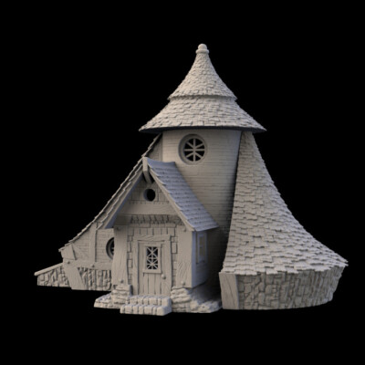 Magic and Mages - A Fantasy City Dungeons and Dragons Miniature D&D Wizard House