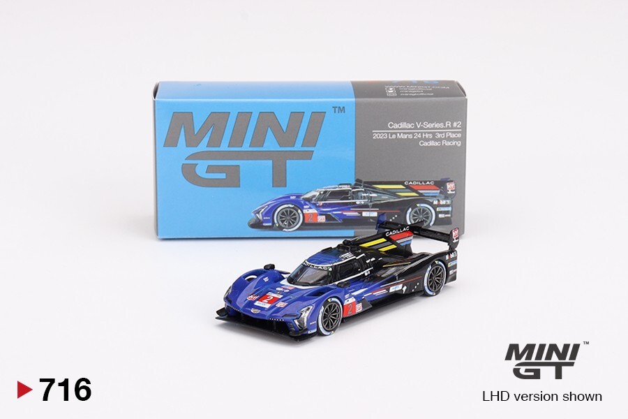 Mini gt 1:64 Cadillac V-Series.R #2 Cadillac Racing 2023 Le Mans 24 Hrs 3rd Plac