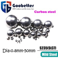 S235(St37) Carbon Steel Ball Dia 0.8mm 1mm 1.2mm - 50mm Small Solid Metal Balls