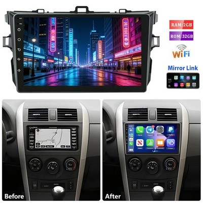 9'' GPS Navi For 2011 2012 2013 Toyota Corolla Android 15 Car Stereo Radio 32GB
