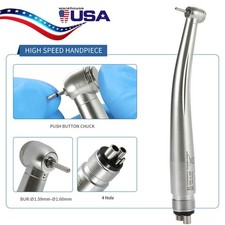 Mini Small Head Dental High Speed Handpiece Push Pediatric Kid 4 HOLE Yabangbang