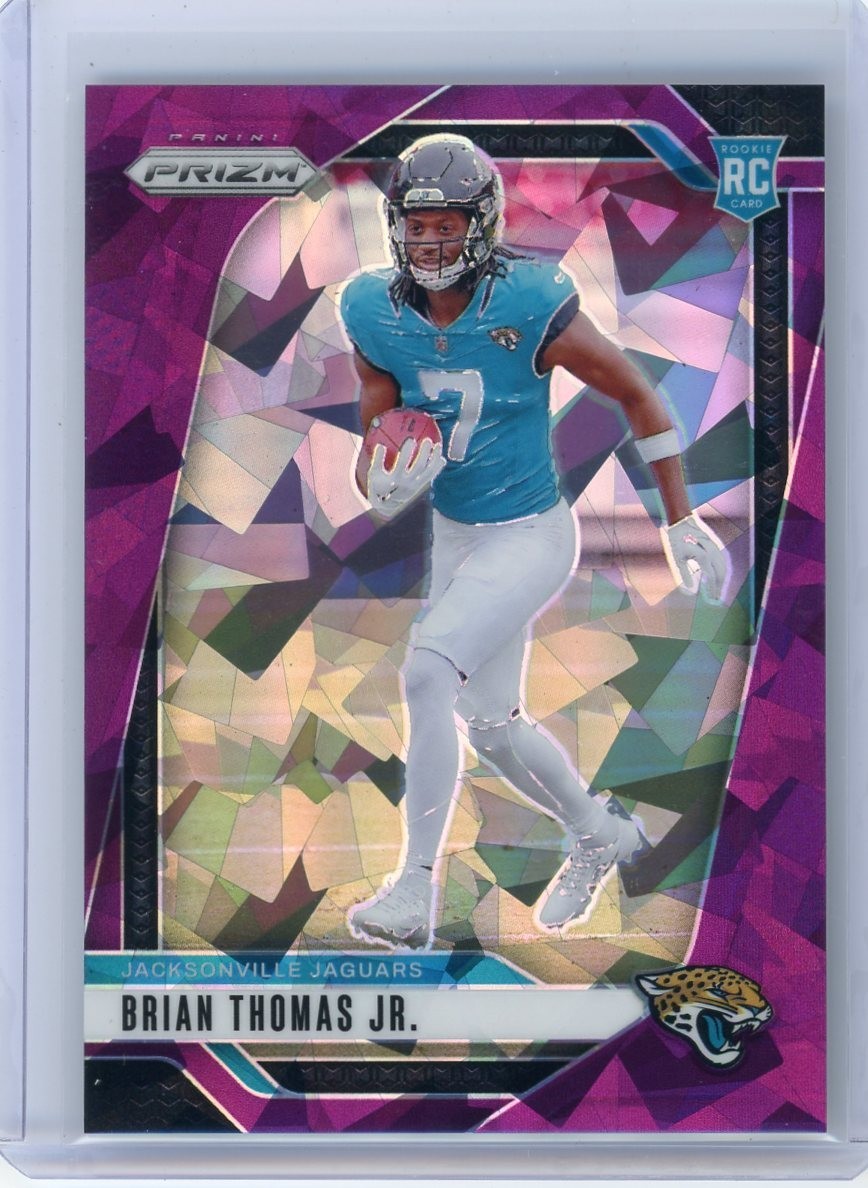 2024 Panini Prizm #314 Brian Thomas Jr. RC Purple Ice 198/225 - Jaguars