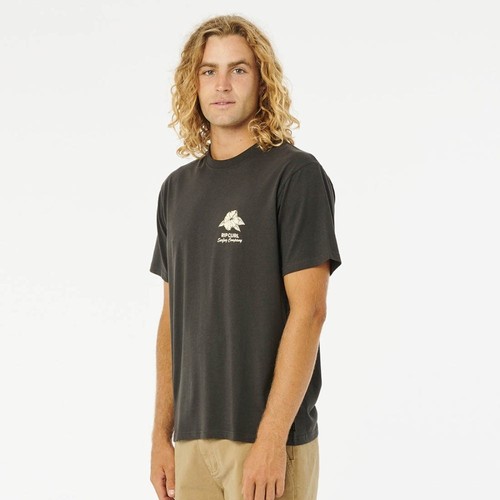 RIP CURL Blazing Barrels Tee Herren Surf T-Shirt NEU Neu mit Etikett Medium - Bild 3 von 4