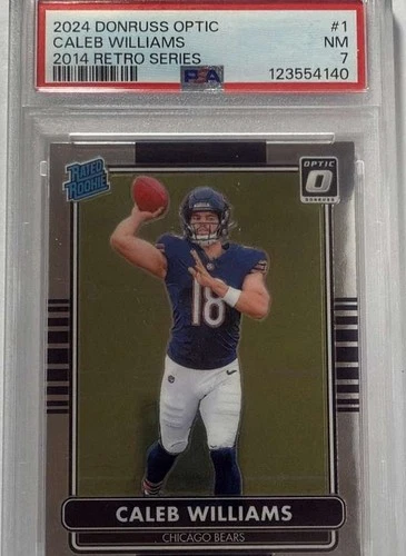 2024 Donruss Optic - 2014 Retro Series #1 Caleb Williams PSA PSA 7 SN123554140