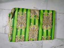 Indian Green Tiger Cotton Dressmaking Sewing Running Crafts Cotton Fabric 5 Yard