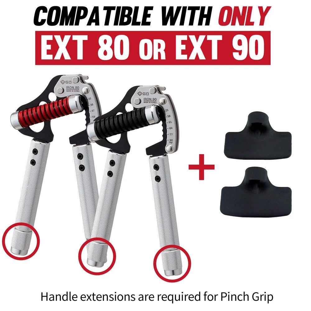 H*o様 ハンドグリッパーGuide 0.5 No.1 GD IRON GRIP NEW GD Iron Grip Premium Hand Gripper EXT 80, EXT 90 with pinch