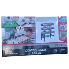 MD Sports 4 Ft 3 in 1 Combo Game Table Billiards Air Hockey Foosball