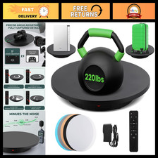 16.5" Photography Turntable 220lb Capacity with Remote Control - Perfect for Dis