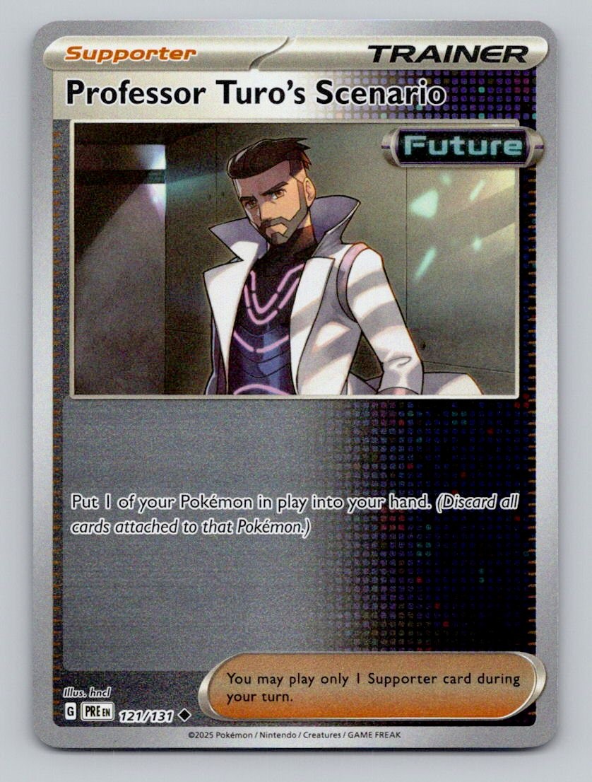 Professor Turo's Scenario 121/131 Prismatic Evolutions Pokemon Reverse Holo NM