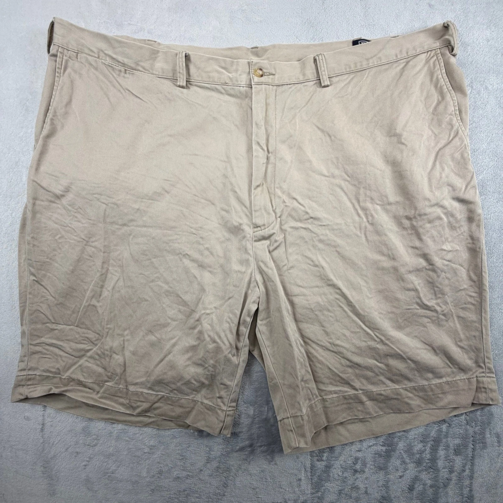 Polo Ralph Lauren Shorts Mens 48 Tan Chino Classic Fit Cotton Twill Khaki