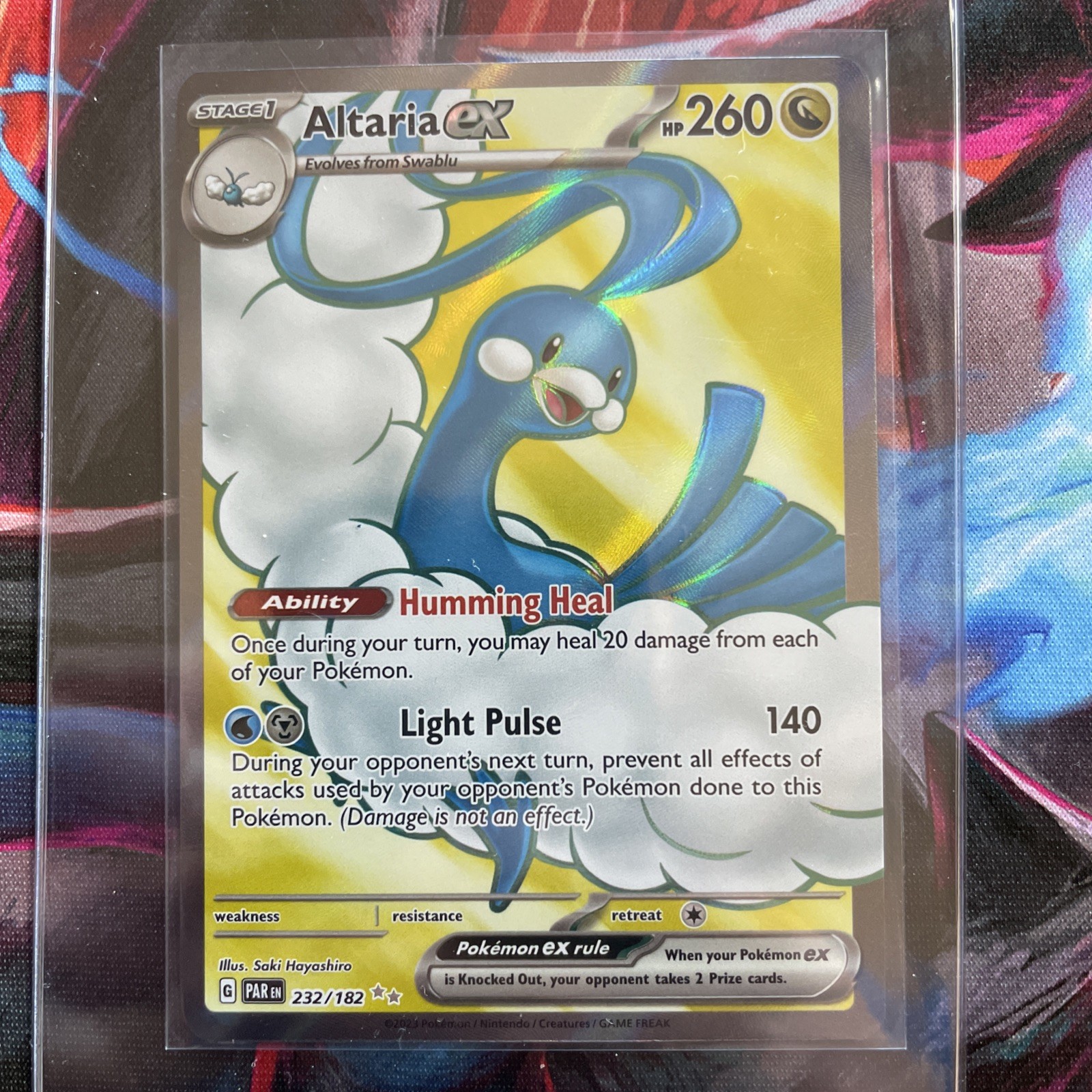 Altaria ex - 232/182 - Pokemon Paradox Rift Full Art Ultra Rare Card NM