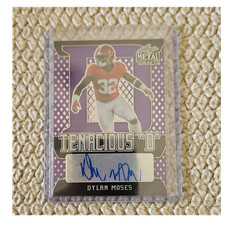 Leaf 2021 Metal Draft Tenacious Dylan Moses Alabama RC Auto Purple /25 TD-DM1