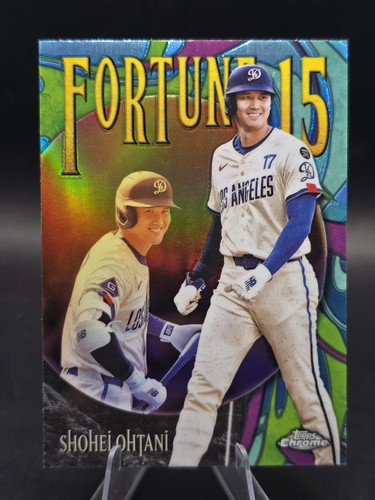 2025 Topps Chrome Update Shohei Ohtani #F15-6 Fortune 15 Los Angeles Dodgers