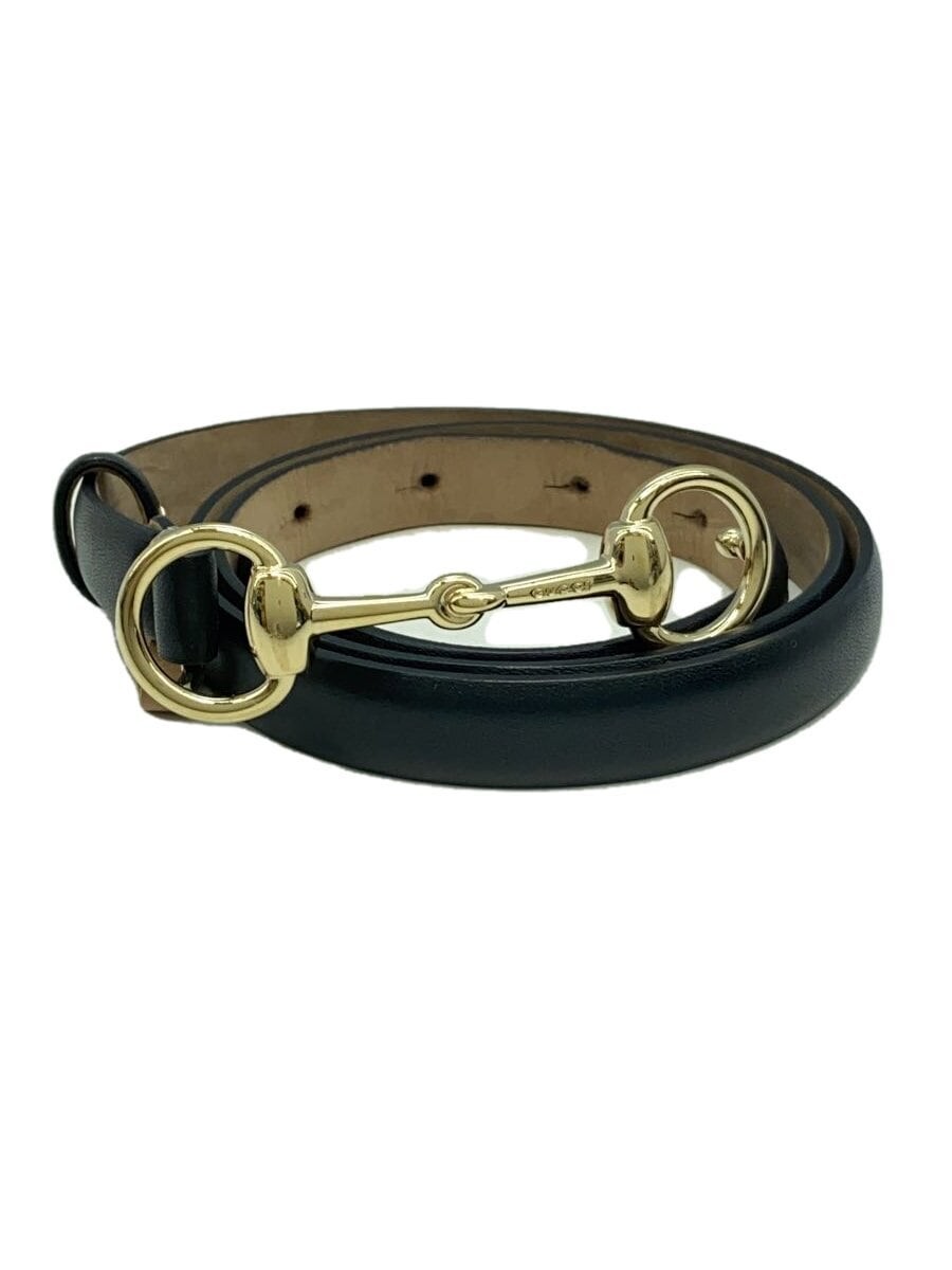 GUCCI Black Leather Belt for Women Size 80 32 282349 1766