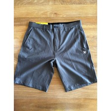 Hurley Mens Hybrid Walkshort Dark Grey 4-Way Stretch Water Repellent Size 32 20"