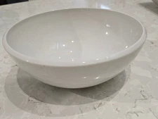 Palate & Plate 8.25" White Stoneware Euro Bowl Heavy Dinner Salad Serving Dish