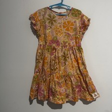 Ghanda Girls Dress Floral Boho Size 5-6 Years Cotton Summer Casual