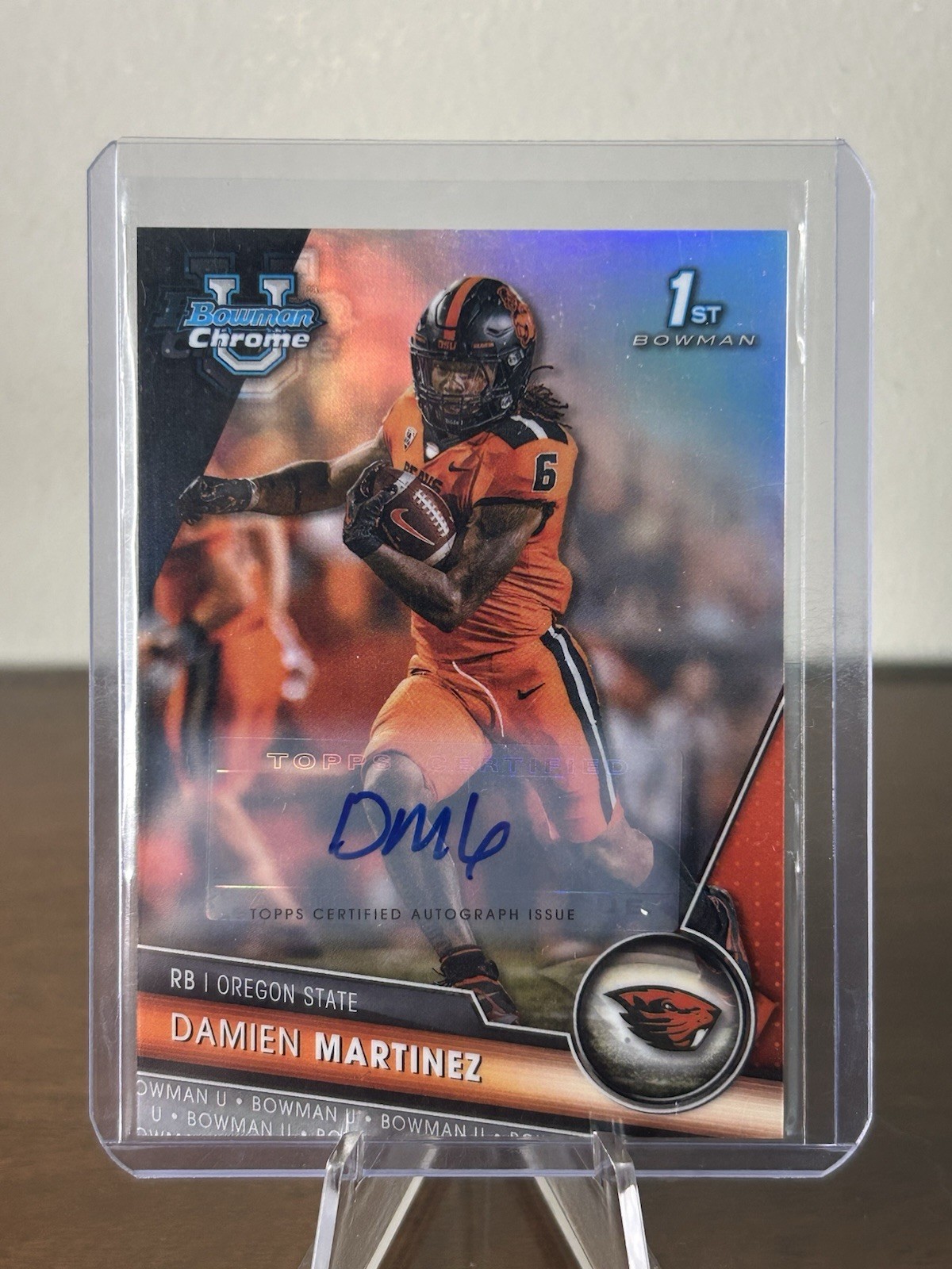 2023 Bowman Chrome U University Damien Martinez Refractor 1st Auto /499 Miami