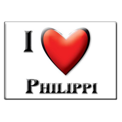 Philippi, Barbour County, West Virginia - Fridge Magnet I Love Usa