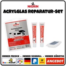 NIGRIN Caravan Kunststoffscheibenpolitur Reparatur-Set für Acryl- und Plexiglas
