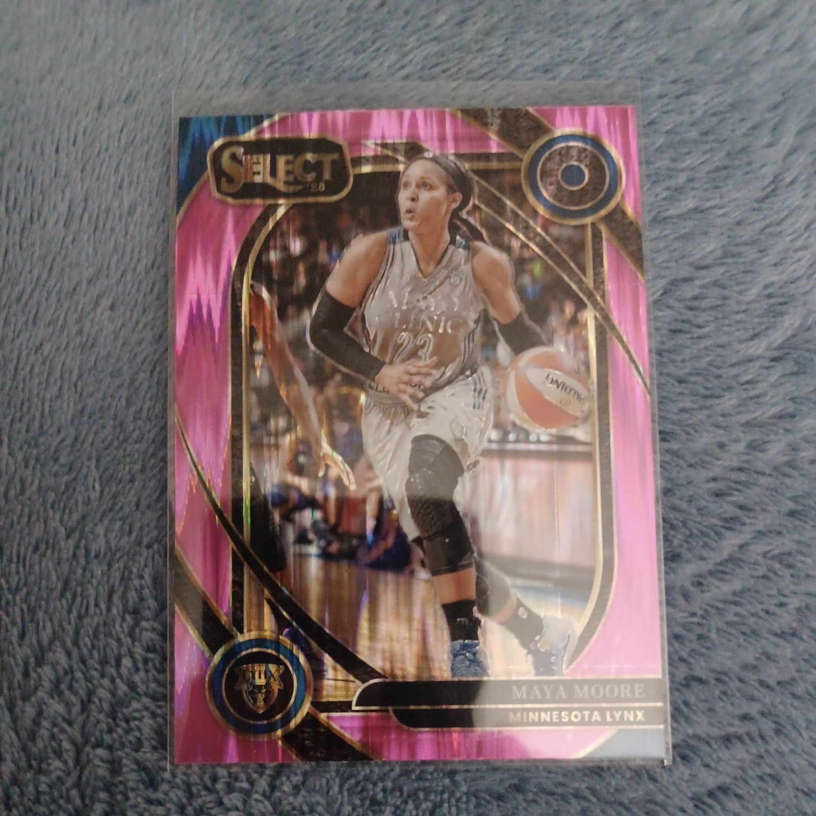 2025 Panini Select WNBA - Courtside Maya Moore #234 Pink Flash Prizm
