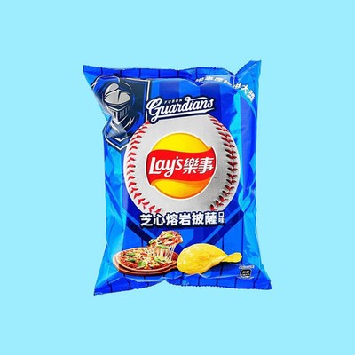 Lay's Baseball Fubon Guardians Cheesy Lava Pizza 1.73oz (Taiwan) Exotic Snacks
