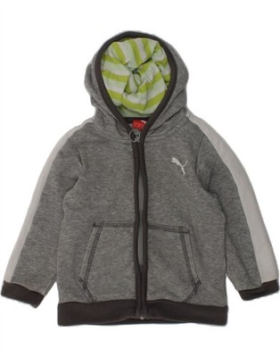 Puma Baby Jungen Reißverschluss Hoodie Pullover 9-12 Monate grau Baumwolle AP12
