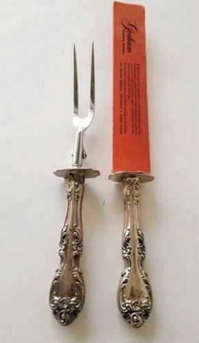 Large Gorham Sterling Silver Handled Carving Set