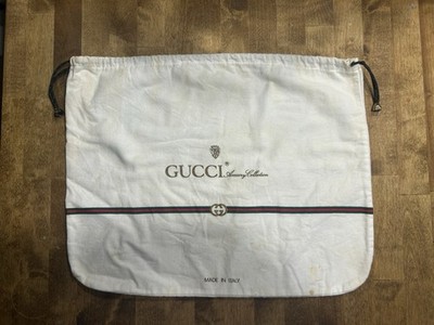Vintage Authentic 1980s GUCCI Accessory Collection Dust Bag, 13  X 16 