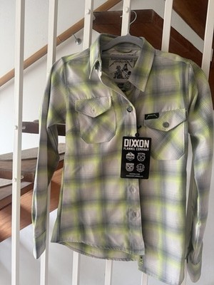 Dixxon Flannel Company Metallica Damen Flanellhemd kariert grau/grün S
