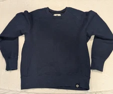 American Giant Sweatshirt Made In USA HEAVY Cotton Deep Navy Blue no longer made