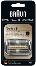 Braun Shaver Replacement Head 92S Silver Compatible with Braun Series 9 Shavers