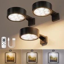 Picture Lights for Wall, 4000mAh Rechargeable Picture Light Battery Operated,...