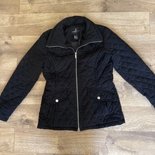 Authentic London Fog, thick, quilted Jacket Ladies Size Small Black