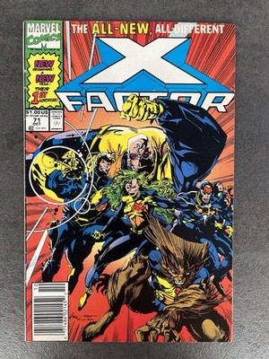 X-Factor #71 (1991) Newsstand   Peter David 1st Issue   VF-