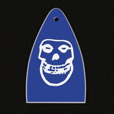 GUITAR TRUSS ROD COVER Engraved Etch Paul Reed Smith PRS USA MISFITS Skull BLUE