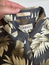 VTG Campia Moda Shirt Mens Size XL Button-Up Hawaiian Camp Floral 100 Rayon AOP
