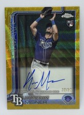 Topps Chrome Rookie Gold Refractor Kameron Misner Autographed #RA-KMI Rays /50