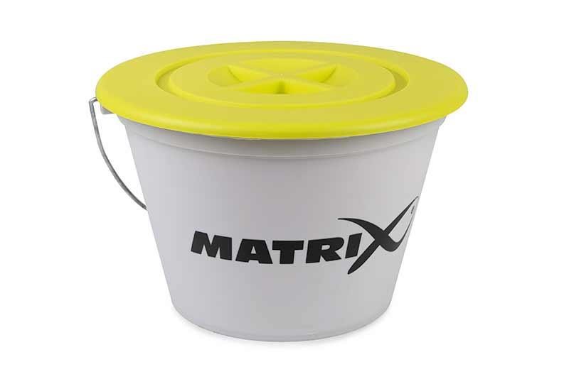 Matrix 17L Groundbait Bucket & Lid / Coarse Fishing Tackle