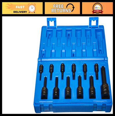 35-Piece Grey Pneumatic Impact Socket Set - High Torque, Durable Chrome Moly Ste